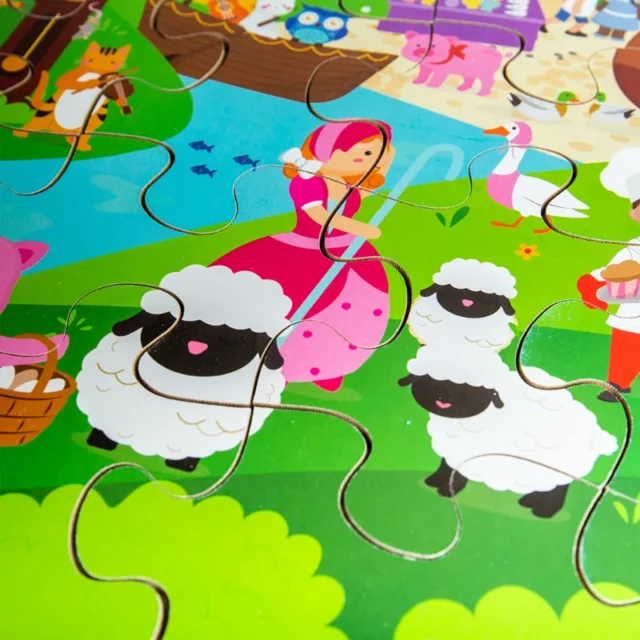 Wooden Floor Jigsaw Puzzle - Nursery Rhymes