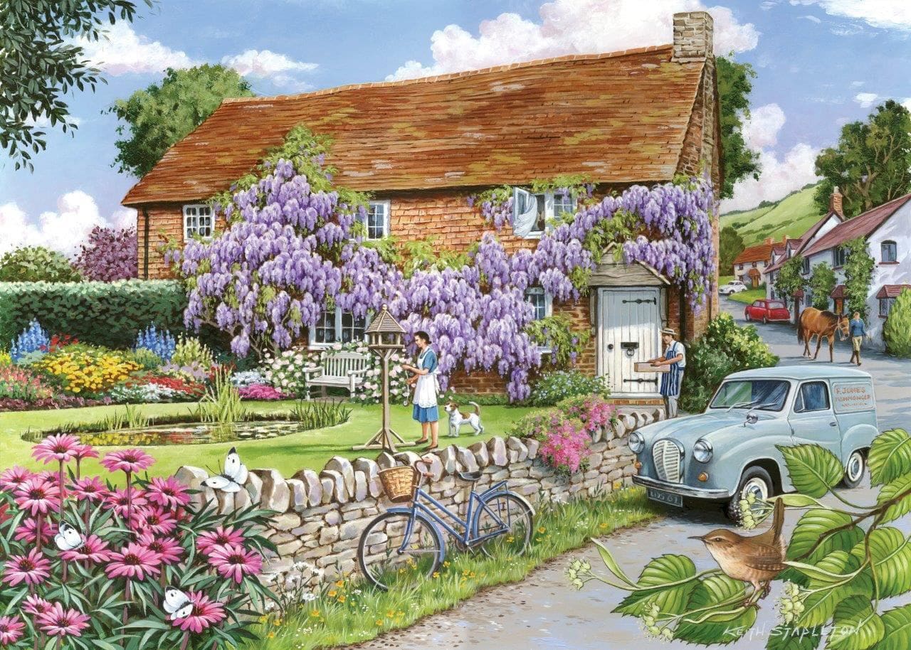 250 Large Piece Puzzle - Wisteria Cottage
