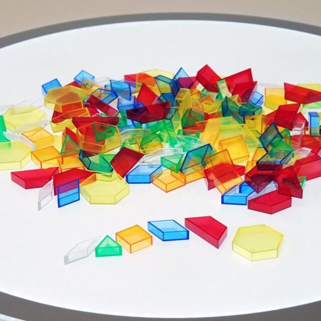 Translucent Hollow Pattern Blocks (180 assorted pieces)