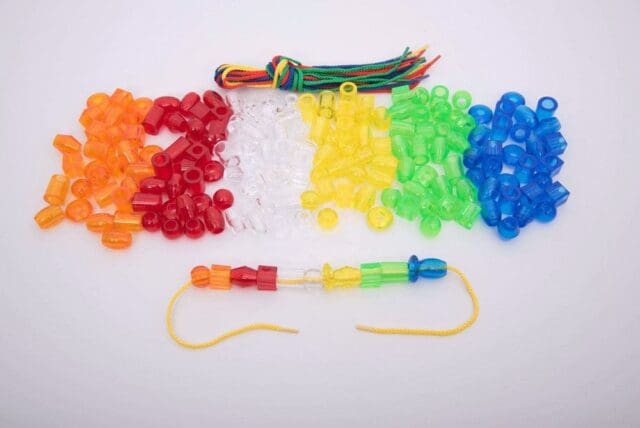 Translucent Jumbo Lacing Beads (180 assorted pieces)